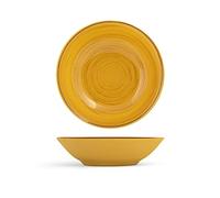 H&H 1536302 Stoneware Coupe Papaya, 20 cm, Avocado