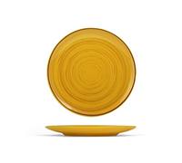 H&H 1536303 Stoneware Coupe Papaya, 19 cm, Avocado