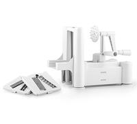 H&H 3-Blades en Espiral Slicer para Frutas y Verduras, Blanco/Verde Lima,