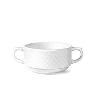 H&H 4373866 Taza de brodo Afrodite, porcelana, blanco, 300 CC, porcelana