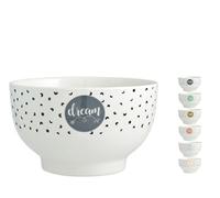H&H 8239667 Cuenco Enjoy, New Bone China, Decoraciones surtidas, CC 550, Ceramic