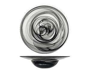 H&H 833120 Albastro - Juego de 4 platos de pasta, cristal, negro, 29 cm