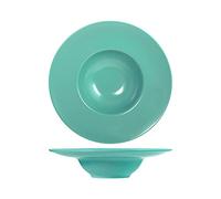 H&H 845390 Denver - Juego de 6 platos de pasta, color azul claro, 28 cm