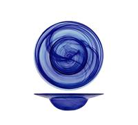 H&H alabastro juego de 6 platos Pasta, Azul, Ø 23,5 cm