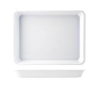 H&h Bandeja Con Borde De Melamina 40x30x4 Contenedores Para Alimentos