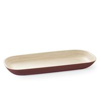 H&H Bandeja De Bambú Exterior Rojo 16x32x3h