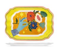H&H Bandeja Gipsy De Melamina Decorada Rectangular De 46,5X33 Cm