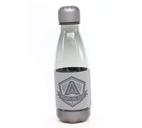 H & H - Botella de agua reutilizable con funda de alfabeto personalizada, 500 ml, no tóxica, para correr, gimnasio, yoga, al aire libre y acampada