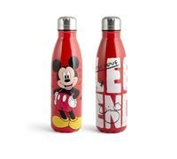 H&H Botella térmica de acero inoxidable Mickey Comeback - 500 ml, doble pared, tapón hermético, mantiene el calor durante 12 horas y el frío durante 6 horas, diseño en relieve