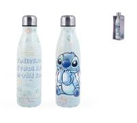 H&H Botella Térmica Stitch&Angel Disney Acero Inoxidable 18/10 Decorada 500