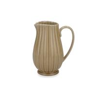 H&H Brocca Lotus En Cerámica De Piedra Color Beige 1,08 Lt