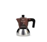 H&H Caffettiera Bronze 2 Tazze In Alluminio | Juego de 2 tazas H&H Bronze de diseño elegante y refinado, ideal para la mesa.
