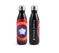 H&H Capitan America - Botella térmica para bebé, botella de acero inoxidable, decorada, 0,5 litros, hermética, sin BPA