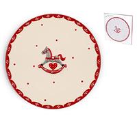 H&H Cavallino Piatto Torta Ceramica Tondo Cm30