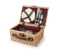 H&h Cesta Picnic tartán 36 x 26 x 16 cm