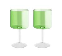 H&H Confezioni 2 Calices Daylight De Vidrio Borosilicato Verdes 23 cl