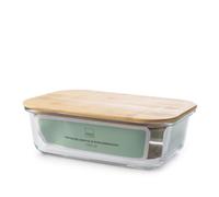 H&H Contenedor De Vidrio Con Tapa Y Junta De Silicona Rectangular