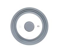 H&h coperchio in vetro con bordo in silicone cm 16/18/20