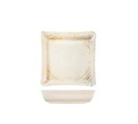 H&H Eris Plato Cuadrado Fondo Porcelana 19Cm, Multicolor