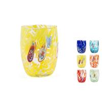 H&h Estilo Veneziano Set De 6 Vasos De Vidrio, 38 Cl, Italia Asortidos