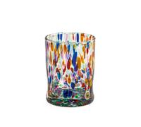 H&h Estilo Veneziano Set De 6 Vasos De Vidrio, Multicolor, Cl 32 Asortidos