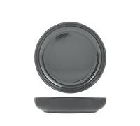 H&H Estocolmo - Juego de 12 platos hondos, Stoneware, gris, 22 cm