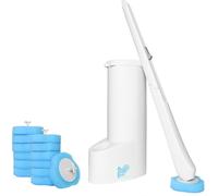 H&H Home Cabezal Desechable WC Higiénico - Gel Limpiador 3 Capas de Limpieza con Trapo Manchas Resistentes y Esponja