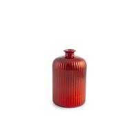 H&H Jarrón De Vidrio Reciclado Rojo De 23 Cm