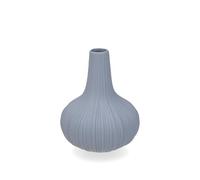 H&H Jarrón monoflor arbórea de Porcelana Azul Papel de azúcar - Forma contorneada Elegante - Tamaño 9,5 x 12 cm - Diseño Moderno para decoración del hogar y Mesa