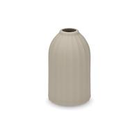 H&H Jarrón monoflor arbórea de Porcelana Beige Antiguo - Diseño cilíndrico Minimalista - Tamaño 7 x 12 cm - Elegante decoración para el hogar y la Mesa