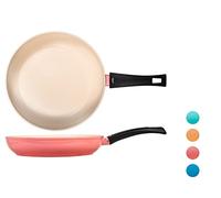 H&H Joyful - Sartén antiadherente de aluminio, 28 cm, color verano