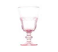 H&H Juego 4 Copas de cristal Rosa Flamenco 18 Cl