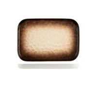 H&H Juego de 2 platos rectangulares Eclipse 26 x 18 cm