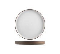 H&H Juego de 4 platos de porcelana Ares, 23 cm