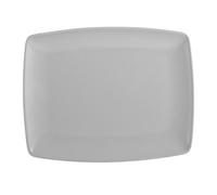 H&H Juego de 6 Platos rectangulares Boston Gris 25 x 15 cm