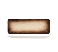 H&H Juego de 6 platos rectangulares Eclipse 24,5 x 7,5 cm