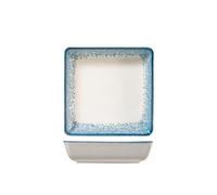 H&H Júpiter Plato Fondo Porcelana, 19Cm, Azul Y Marfil