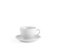 H&H Paquete De 6 Cafés Pearl Con Plato De Porcelana Blanca cc 200