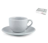 H&h Paquete De 6 Tazas De Café Con Plato Cerámica Gabriell Azul Cc 100
