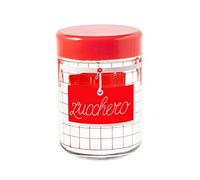 H&H Pengo 264812 jarrón Azúcar Cocina, 770 CC, Rojo, Rojo/Transparente
