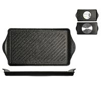 H&H Piastra Rigata Antiaderente Pietra Cm 58X30