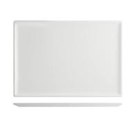 H&H Piatto Rettangolare In Porcellana, 26X16,5 Cm, Bianco