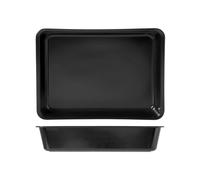 H&h Recipiente Con Borde De Melamina 35x25x8 Negro Contenedores Para Alimentos
