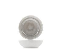 H&H Selene - Juego de 6 platos hondos de melamina efecto reactivo gris, Ø19 cm, resistentes y ligeros, lavables en lavavajillas, ideales para sopas, pasta y uso diario