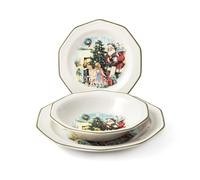 H&h Juego de mesa de Navidad de 18 piezas Christmas Cheer