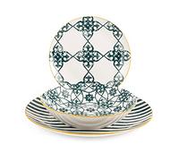 H&H Servizio Tavola 18 Pezzi Emerald
