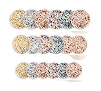 H&h servizio tavola 18 pezzi sprinkle in stoneware multicolore