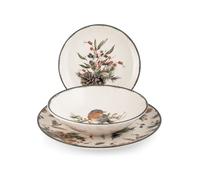 H&H Servizio Tavola Natalizio 18 Pezzi Melody