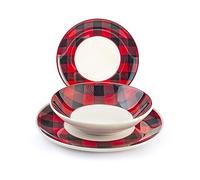 H&H Servizio Tavola Natalizio 18 Pezzi Scotland