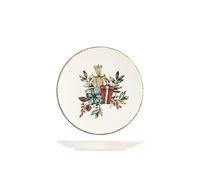 H&h set 12 piatti frutta christmas carol cm 19